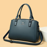 حقيبة يد نسائية بتصميم أنيق وعملي، متوسطة لون ازرق - KSA